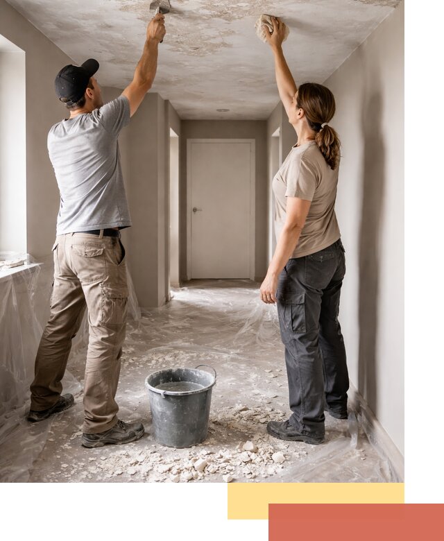 Удаление побелки с потолка в Невинномысске — быстро и аккуратно