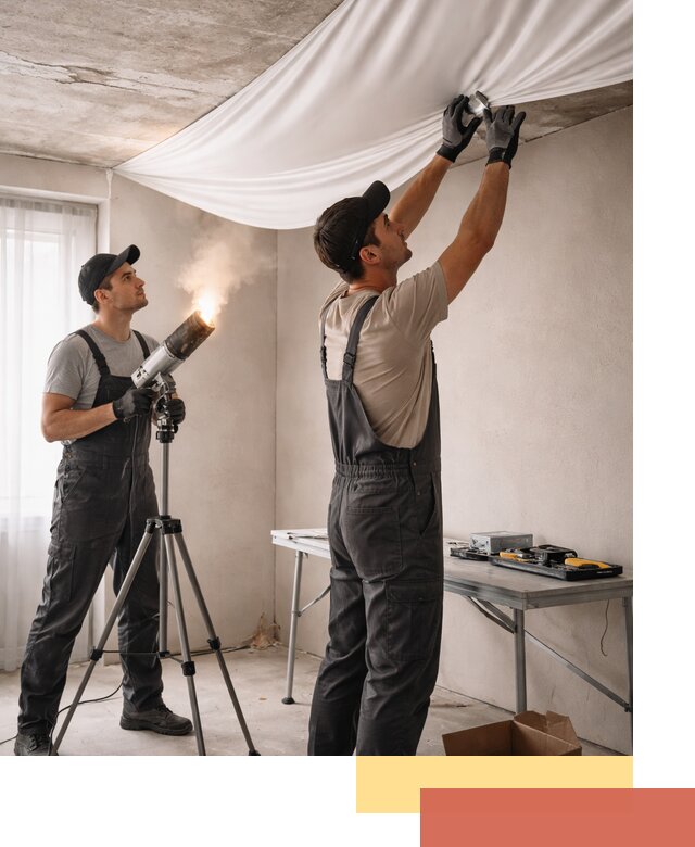 Установка натяжного потолка под ключ в Невинномысске