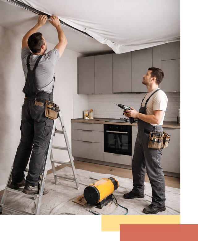 Монтаж натяжного потолка на кухне в Невинномысске