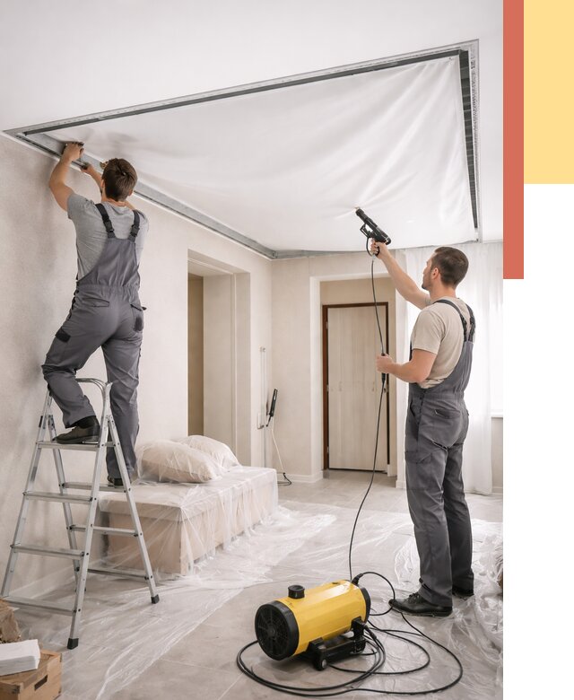 Монтаж натяжного потолка в прихожей в Невинномысске от 2711 руб. под ключ | ОТДЕЛОЧНИК-Нвн