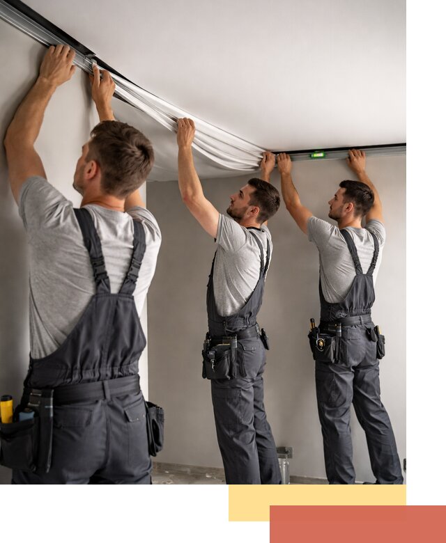 Теневые натяжные потолки в Невинномысске: монтаж и отделка быстро и качественно