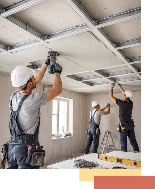 Кессонный потолок из гипсокартона под ключ в Невинномысске