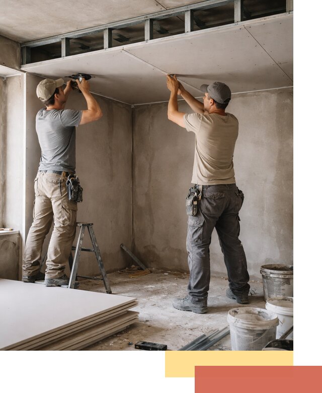 Короб из гипсокартона на потолке под ключ в Невинномысске