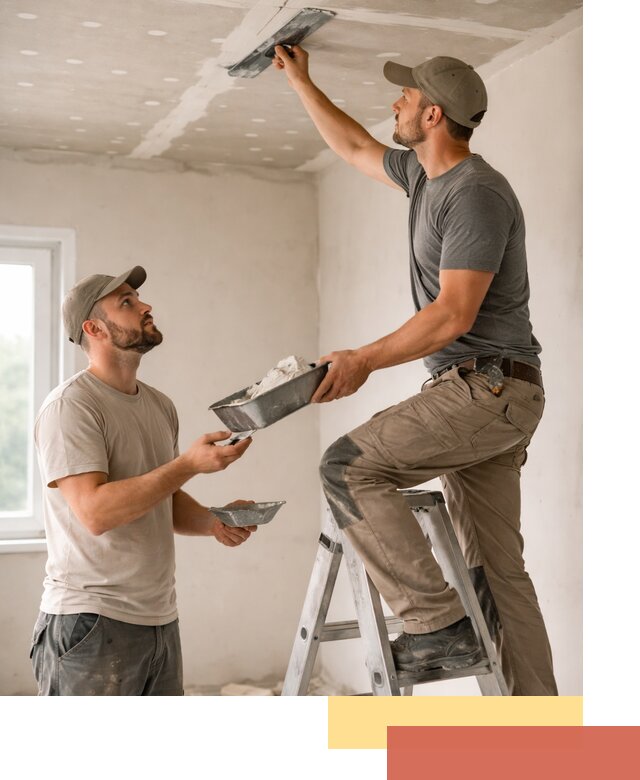 Шпаклевка потолка из гипсокартона в Невинномысске качественно и быстро