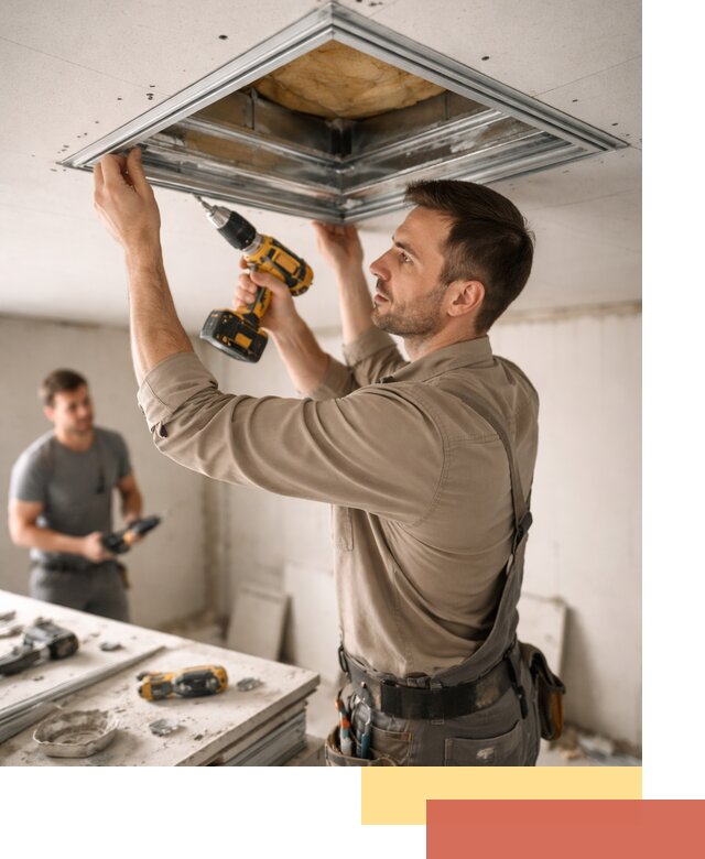 Монтаж люка в потолок из ГКЛ в Невинномысске