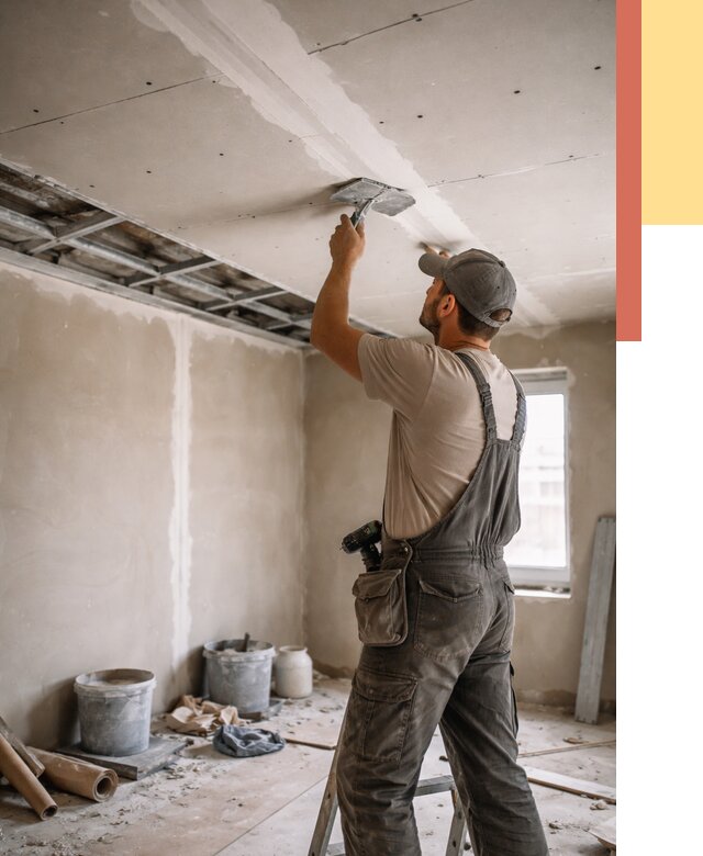 Ремонт потолка из гипсокартона в Невинномысске от 665 руб./м² — быстро и недорого | ОТДЕЛОЧНИК-Нвн