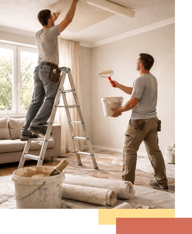 Поклейка обоев на потолок в Невинномысске — качественно и быстро