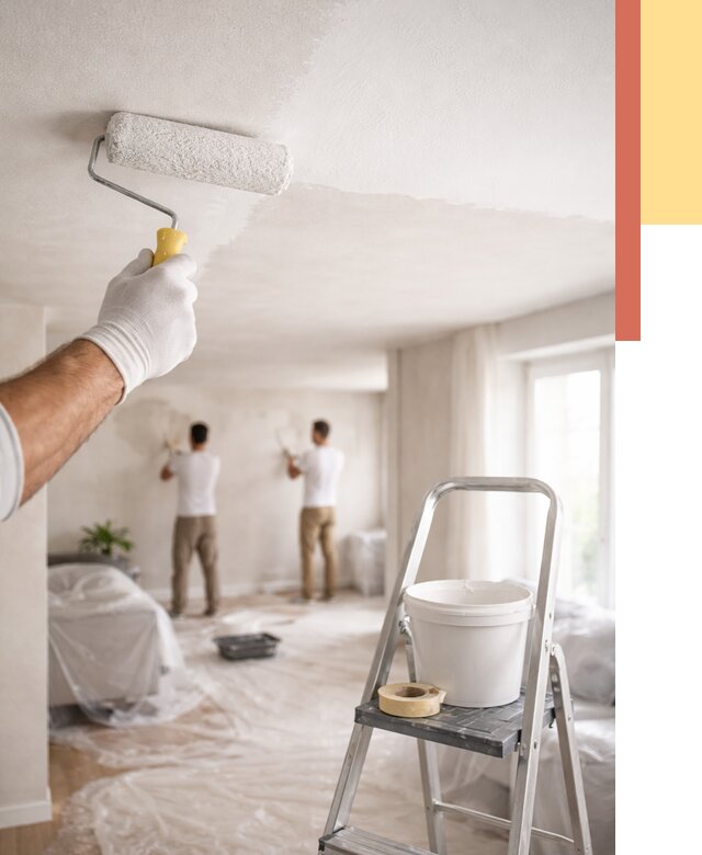 Покраска потолка акриловой краской в Невинномысске от 2557 руб. | ОТДЕЛОЧНИК-Нвн