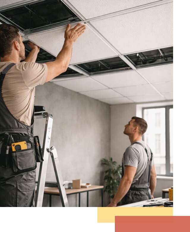 Монтаж потолочной плитки в Невинномысске качественно и в срок