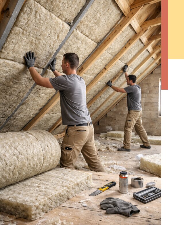 Утепление потолка минватой в Невинномысске от 1483 руб. — быстро и недорого | ОТДЕЛОЧНИК-Нвн