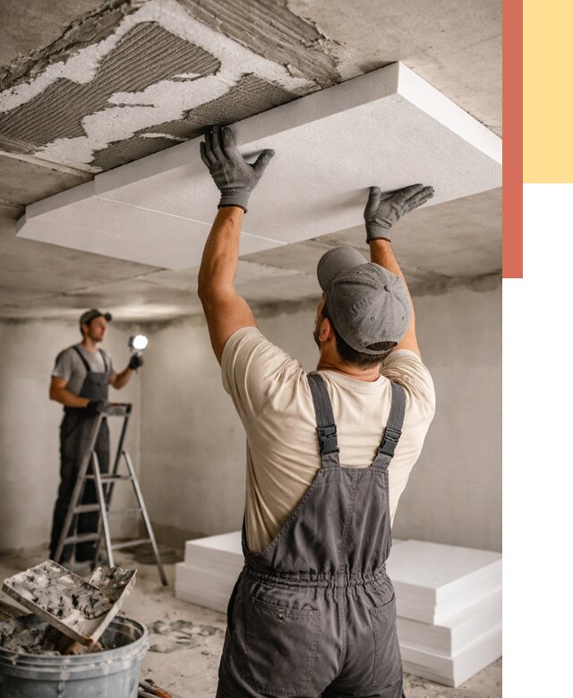 Утепление потолка пенопластом в Невинномысске от 4603 руб/м2 — недорого и быстро | ОТДЕЛОЧНИК-Нвн