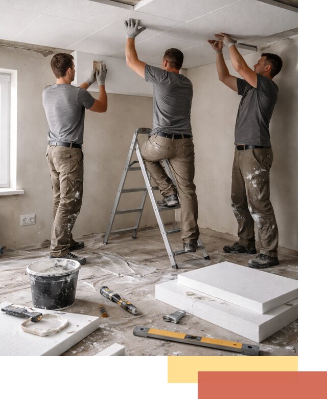 Утепление потолка пенопластом в Невинномысске быстро и качественно